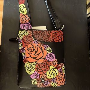 Hand painted Radley smooth leather crossbody